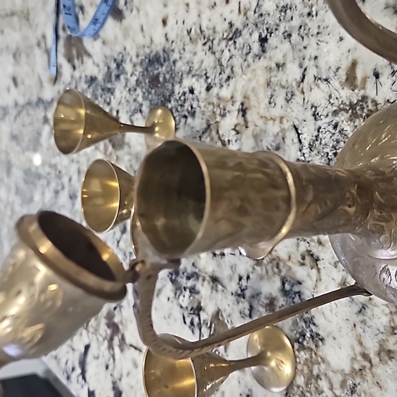 Vintage brass tea set - Picture 9 of 9